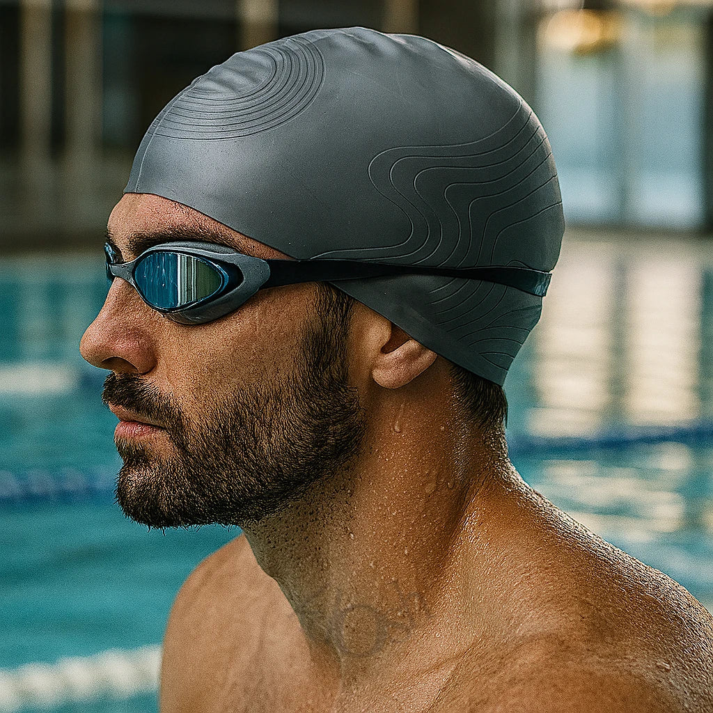 Gorro de Natación Texturizado en Silicona Premium