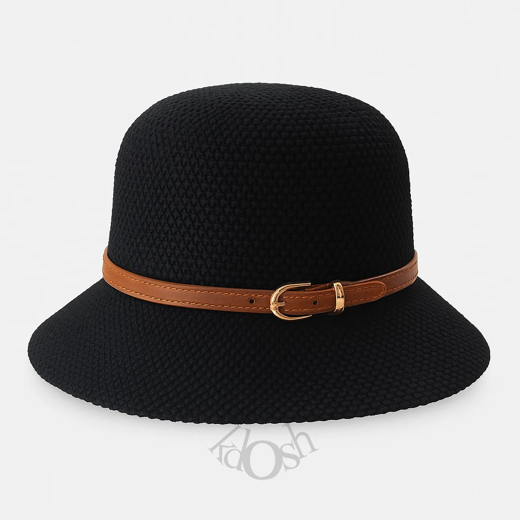 Sombrero Tejido con Hebilla – Estilo Chic y Atemporal 👒