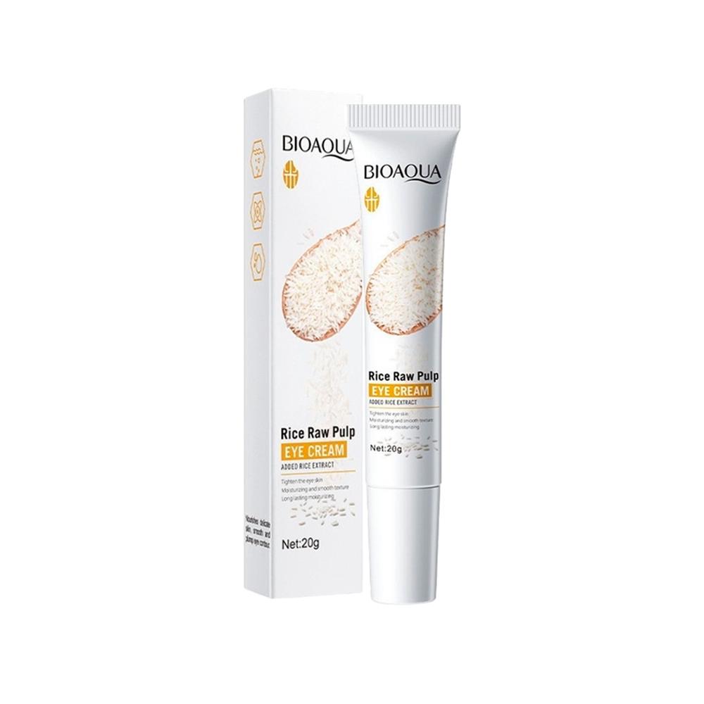 Crema de Ojos de Arroz Bioaqua – Despierta tu Mirada, Reduce Ojeras y Bolsas