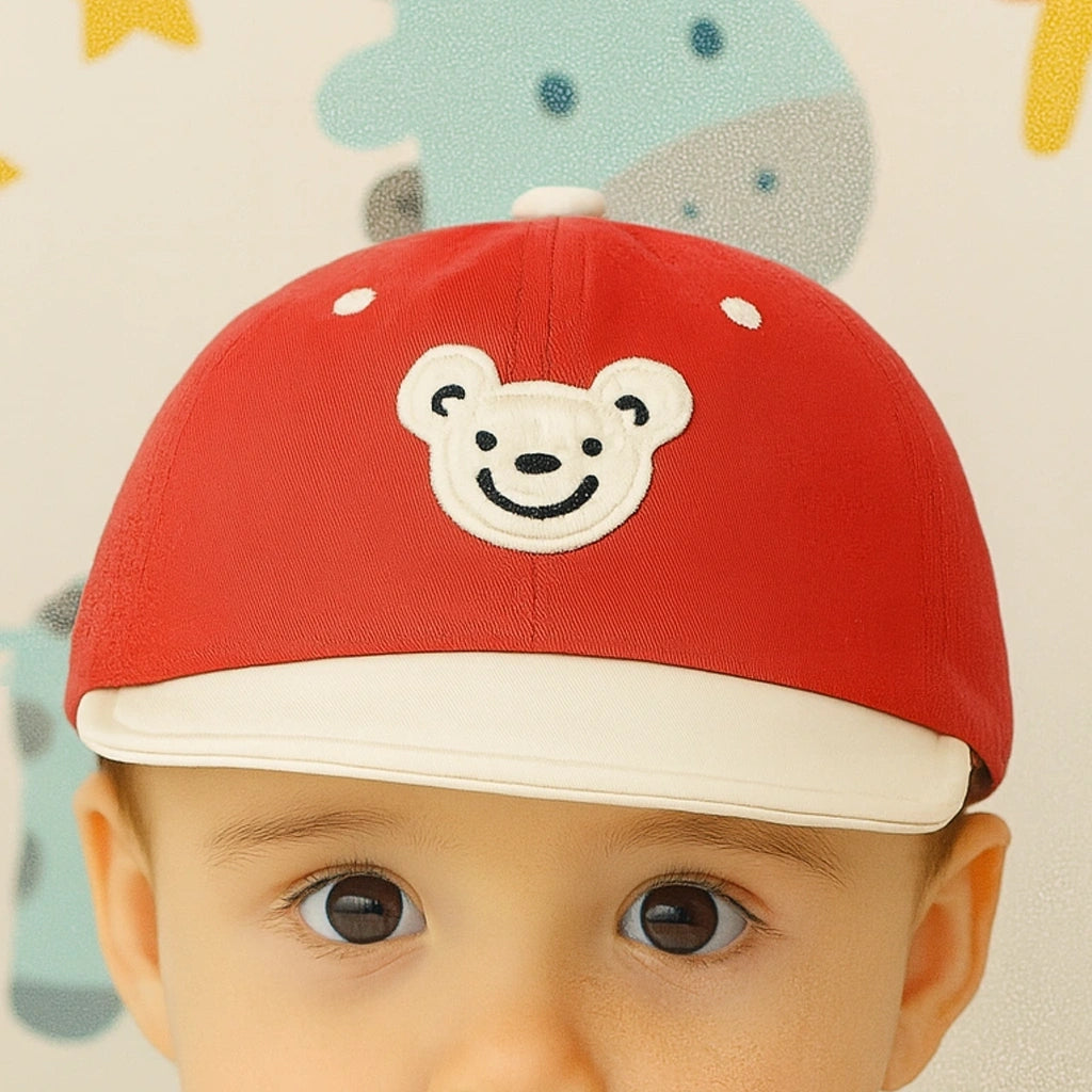 Gorra Infantil con Bordado de Osito – Comodidad y Ternura