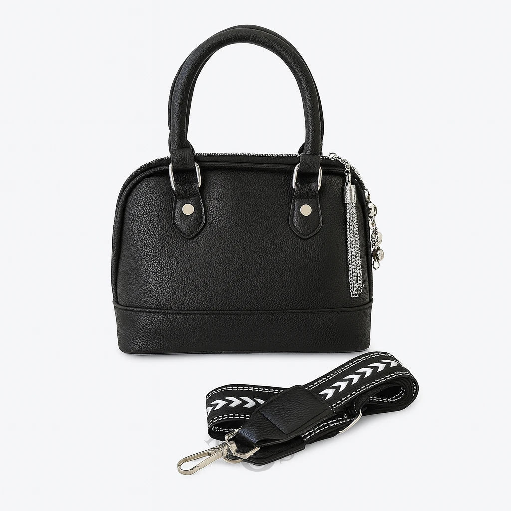 Cartera de Mano con Adorno Metálico – Estilo Minimalista y Sofisticado