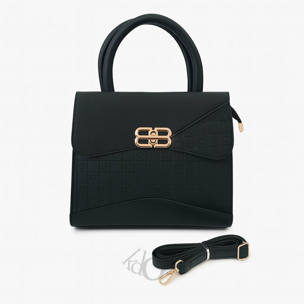 Cartera Texturizada con Solapa – Elegancia Urbana y Estilo Profesional