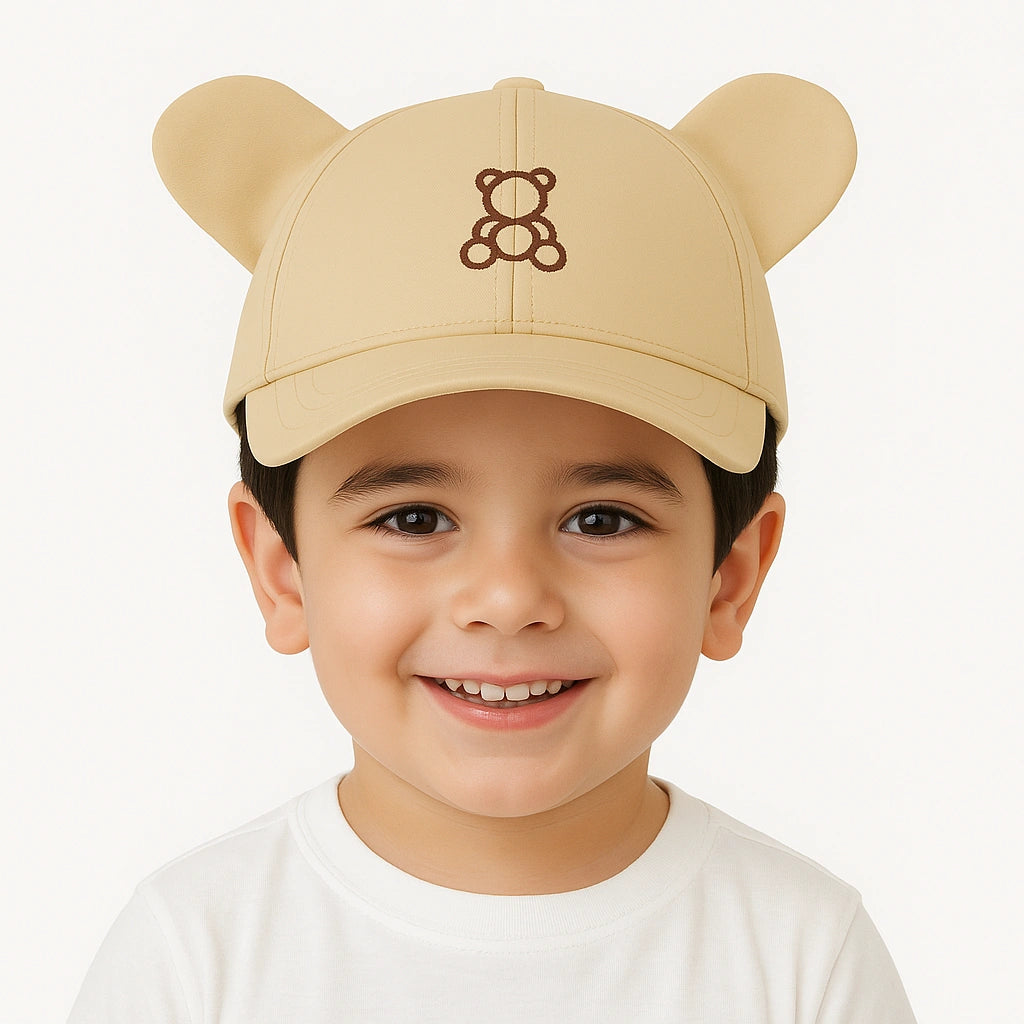 Gorra Infantil con Orejitas de Osito – Dulzura y Comodidad