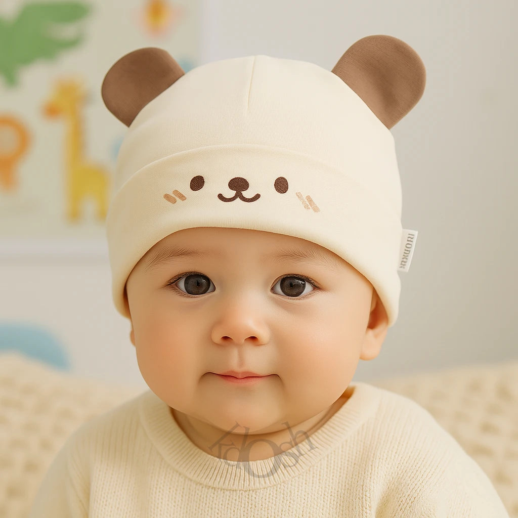 GORROS DE BEBÉ CON DISEÑOS DE OSITOS
