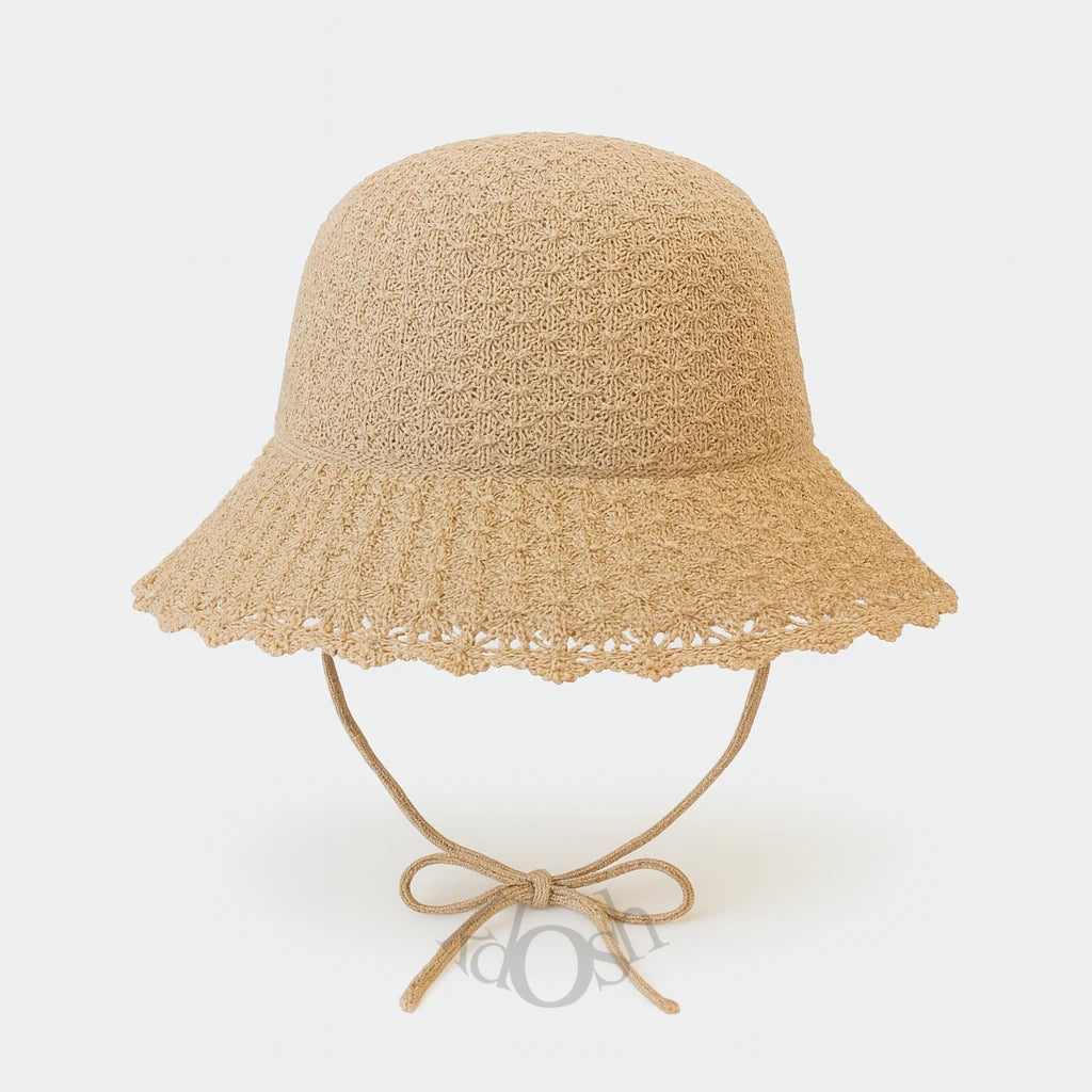 Sombrero de Sol Estilo Boho con Lazo Ajustable – Protección y Encanto