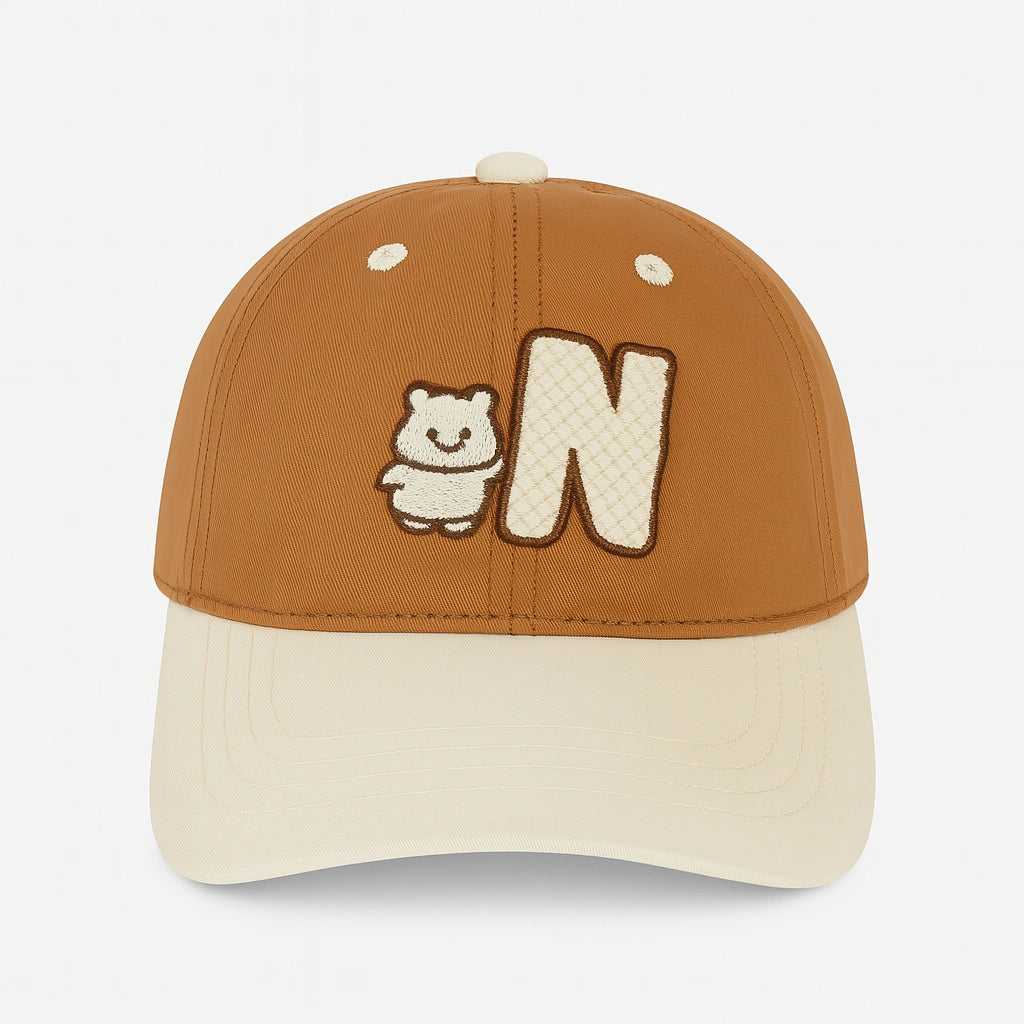 Gorra Infantil con Bordado de Osito – Estilo y Protección para Peques con Personalidad