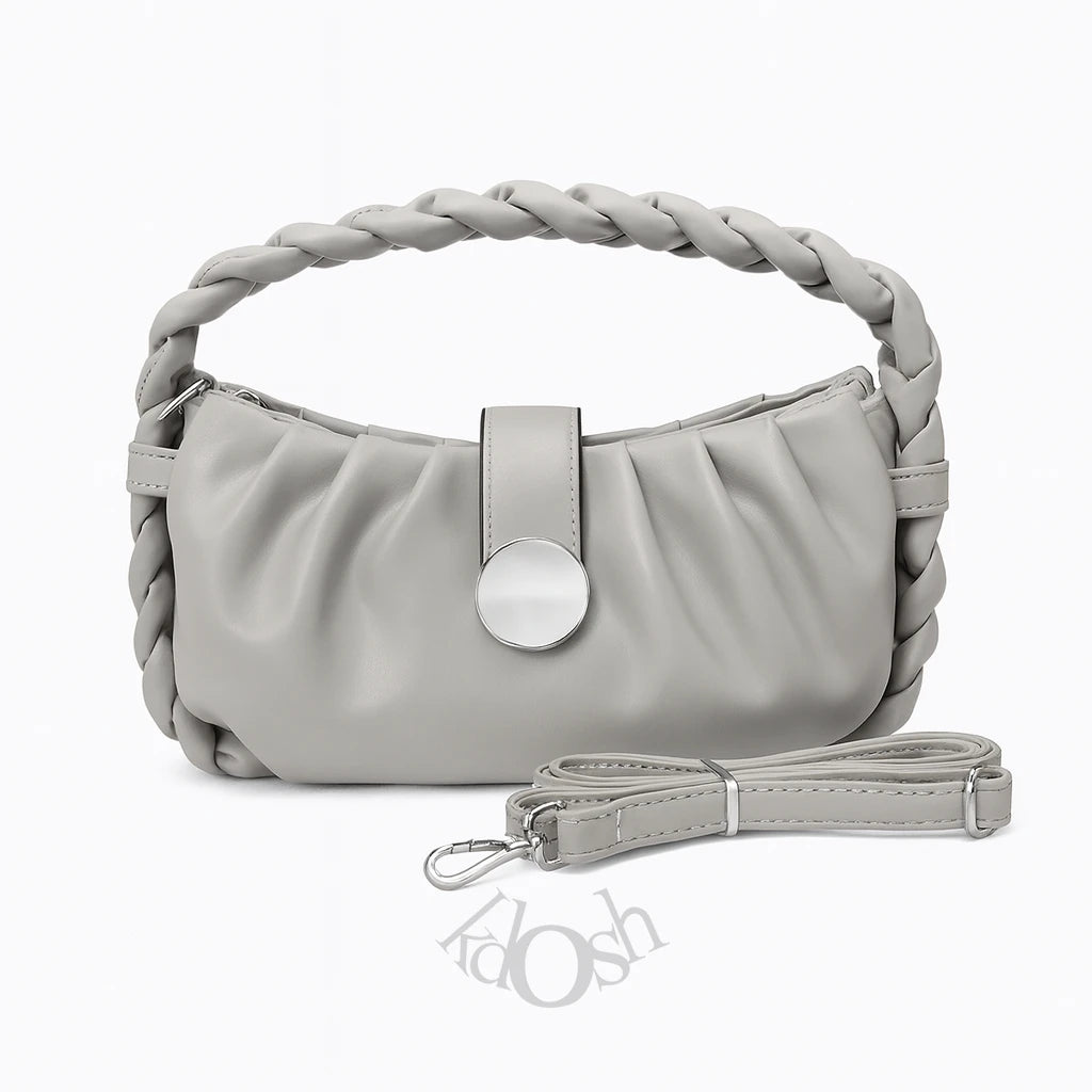 CARTERA CON ASA TRENZADA – ESTILO MODERNO Y ELEGANTE