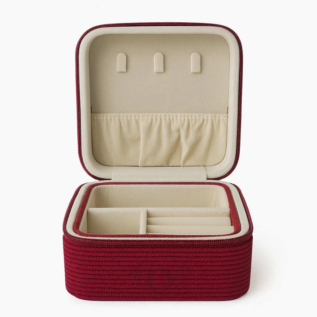 Cofre Joyero de Pana – Organización y Estilo Elegante 💍