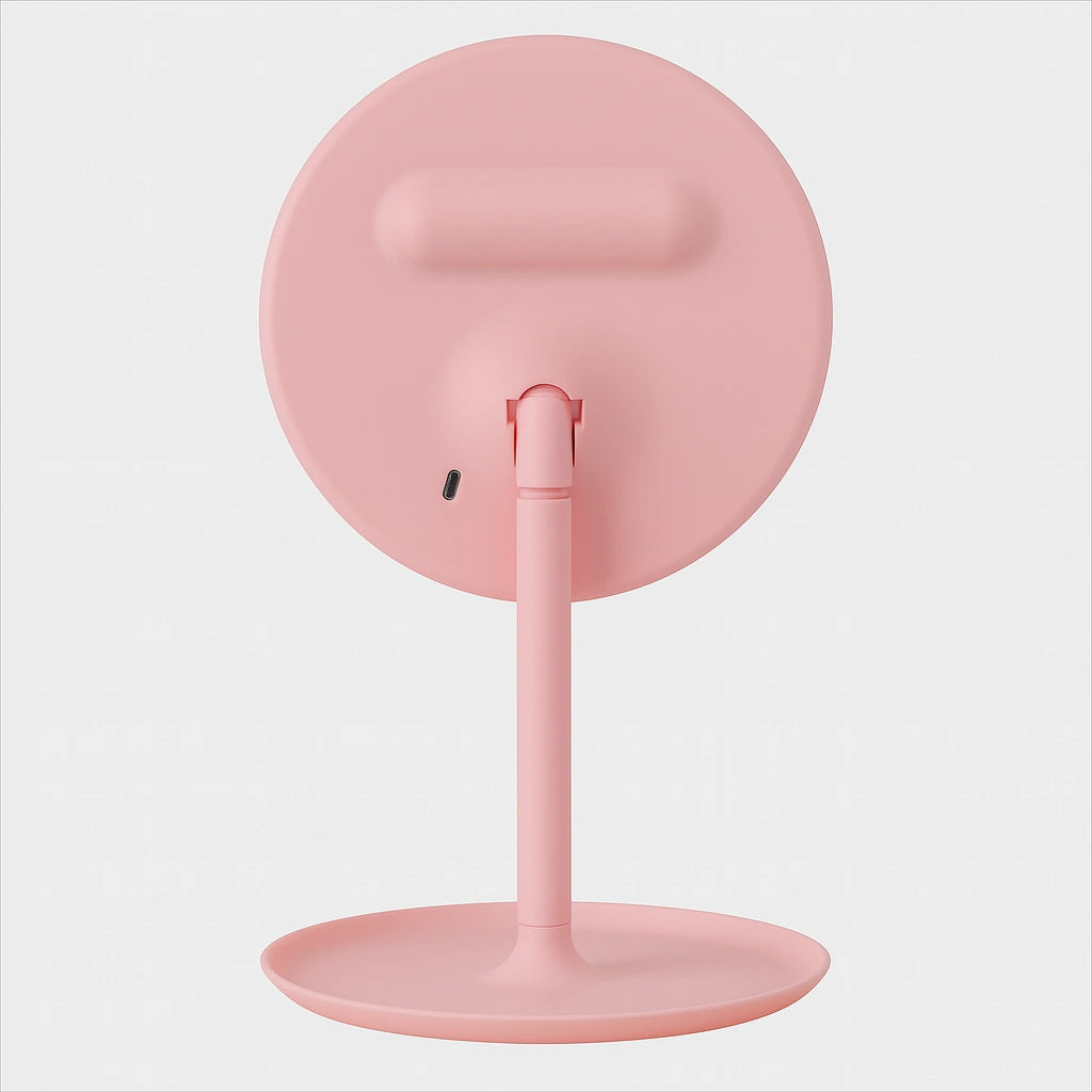 ESPEJO DE MAQUILLAJE CON LUZ LED, CABLE USB INCLUIDO