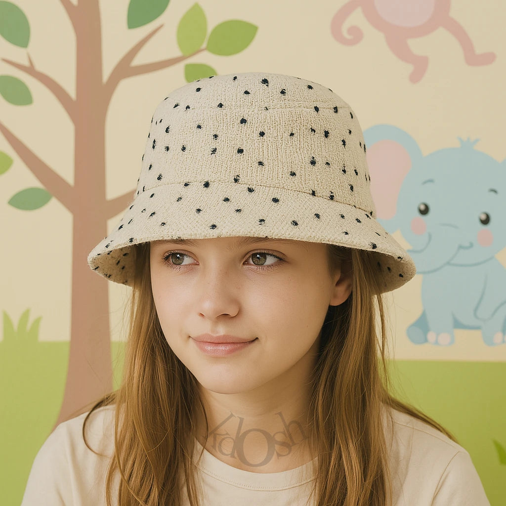 Sombrero de Moda con Estilo Moteado