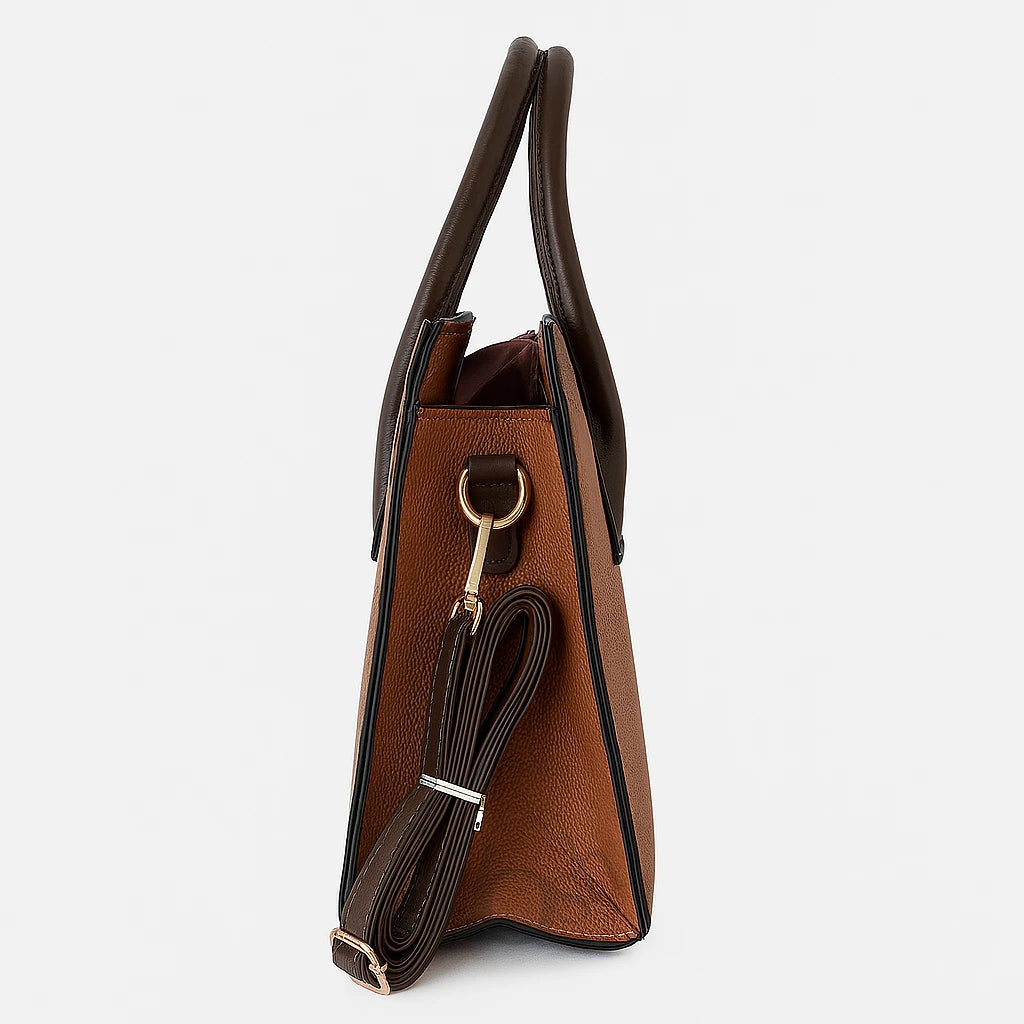 Cartera Dos Piezas con Cadena Decorativa – Set Elegante de Mujer