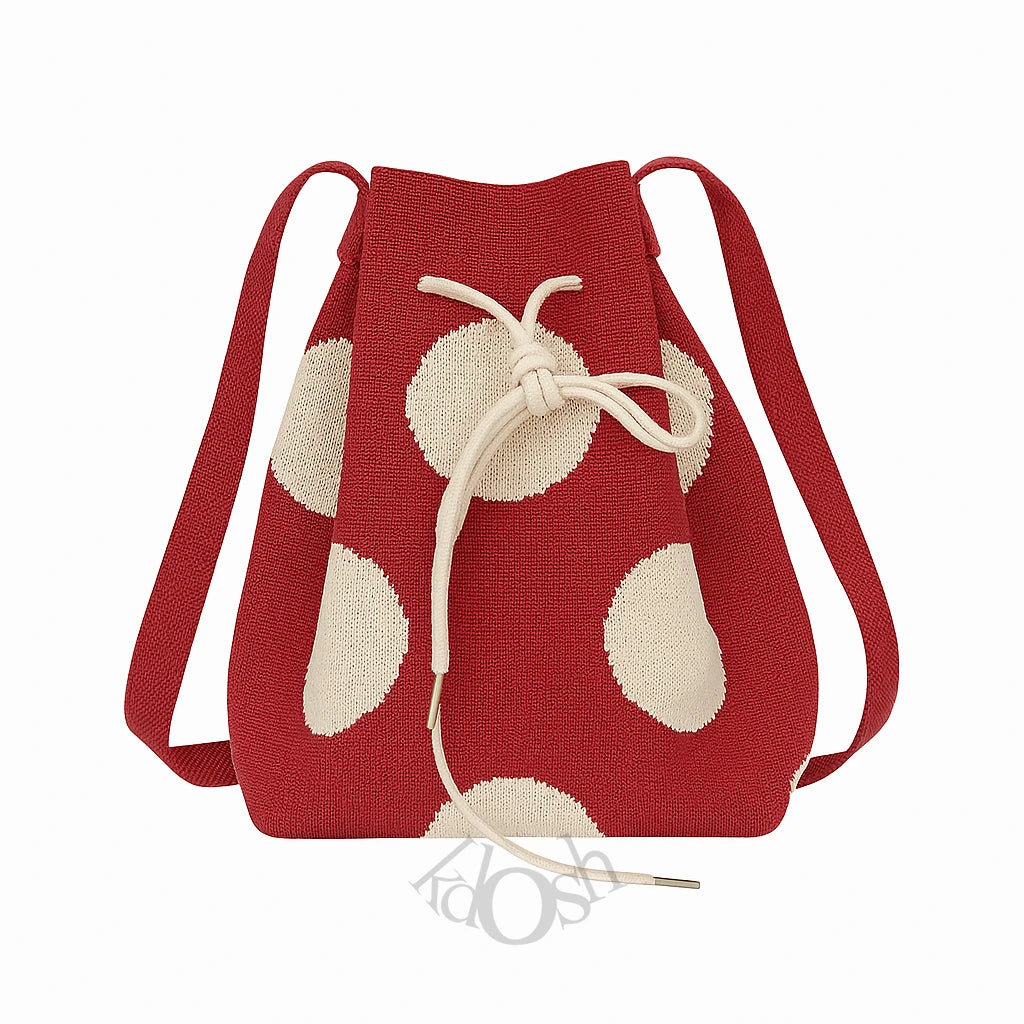 Bolso Tejido con Estampado – Casual y Versátil