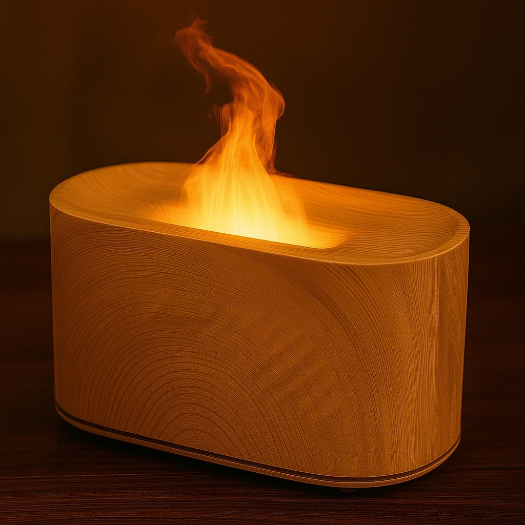 HUMIDIFICADOR DIFUSOR CON LLAMA SIMULADA