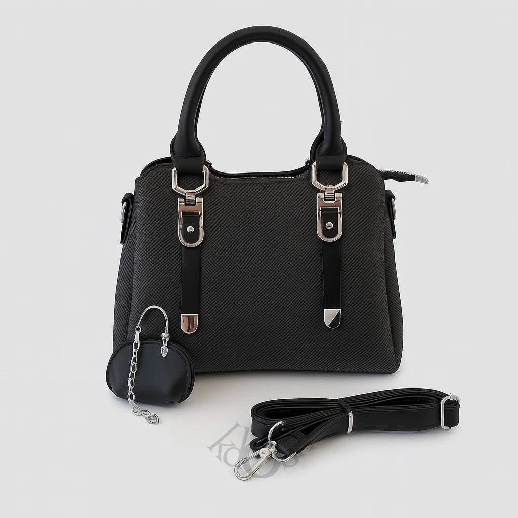 Cartera Texturizada con Llavero – Sofisticación y Versatilidad