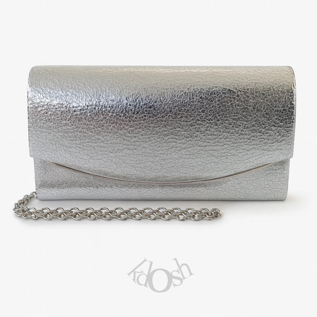 Vanite de Lujo Femenina – Cartera Brillante con Textura Craquelada