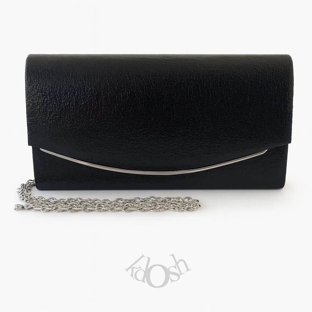 Vanite de Lujo Femenina – Cartera Brillante con Textura Craquelada