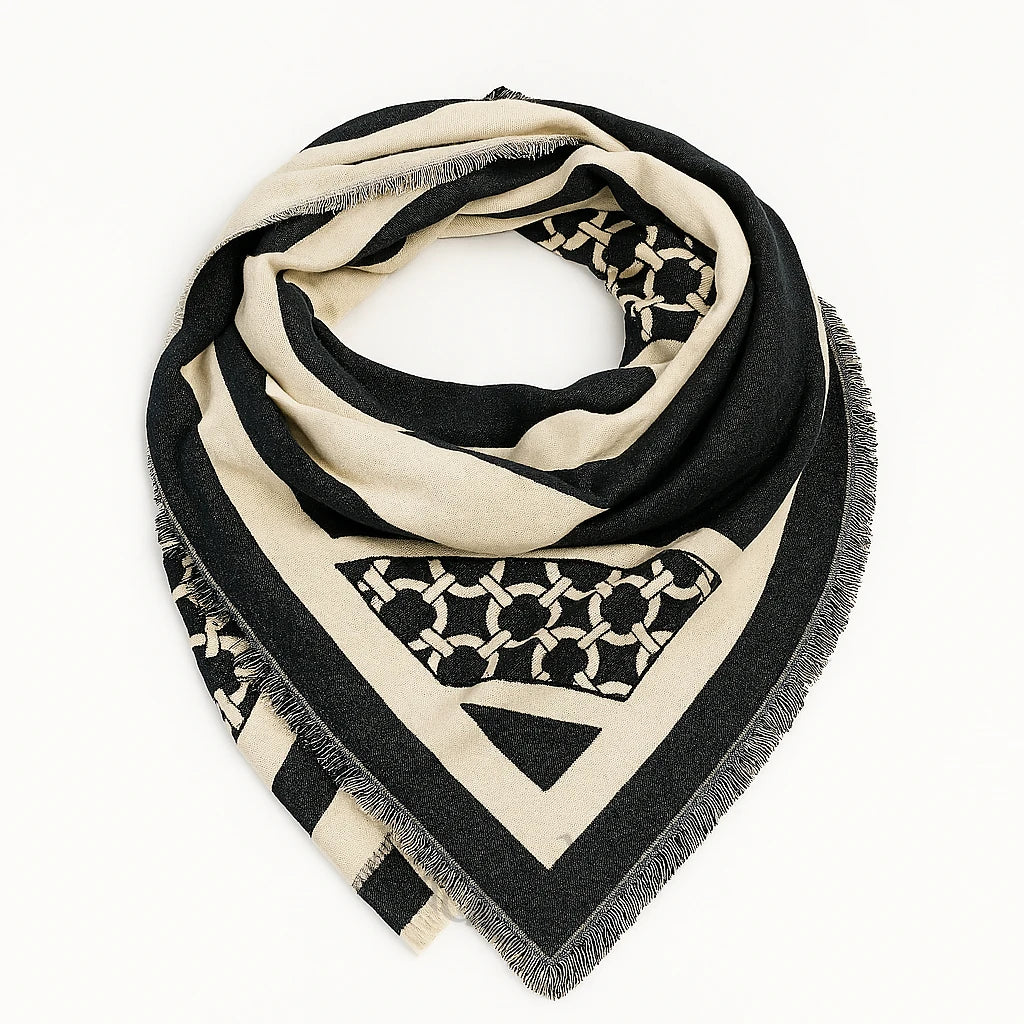 CHALINA REVERSIBLE “DUAL STYLE” PARA DAMA – ELEGANTE, CÁLIDO Y MODERNO