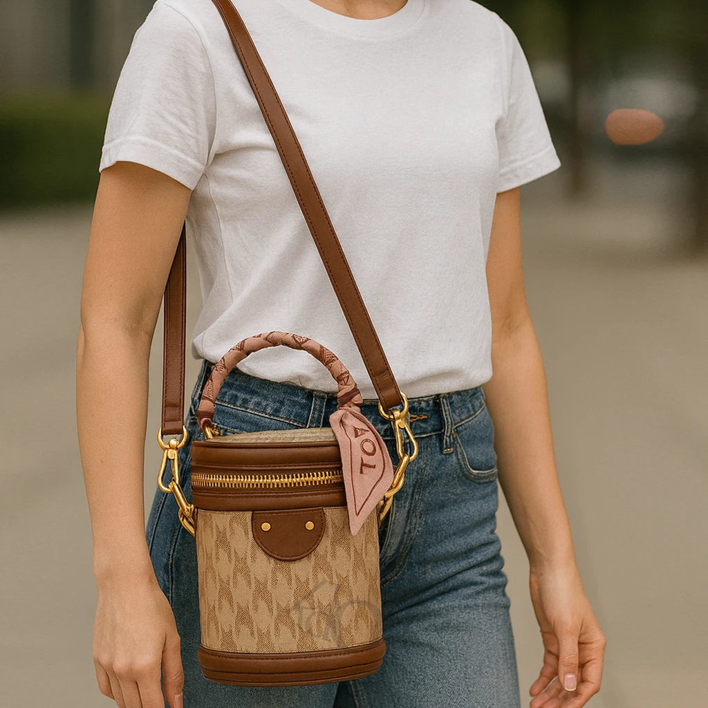BOLSO CILÍNDRICO GLAM – MODA QUE DESTACA