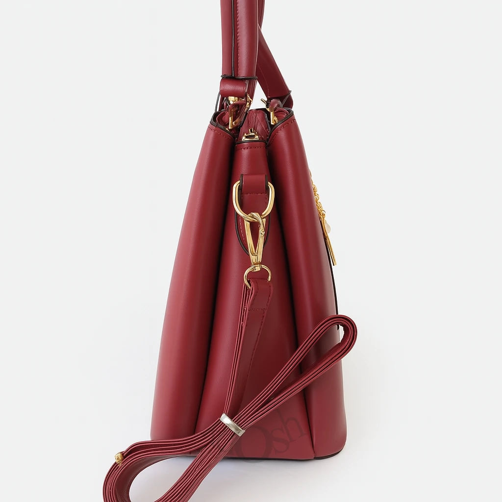 Cartera Casual Bordada con Llavero – Elegancia Femenina