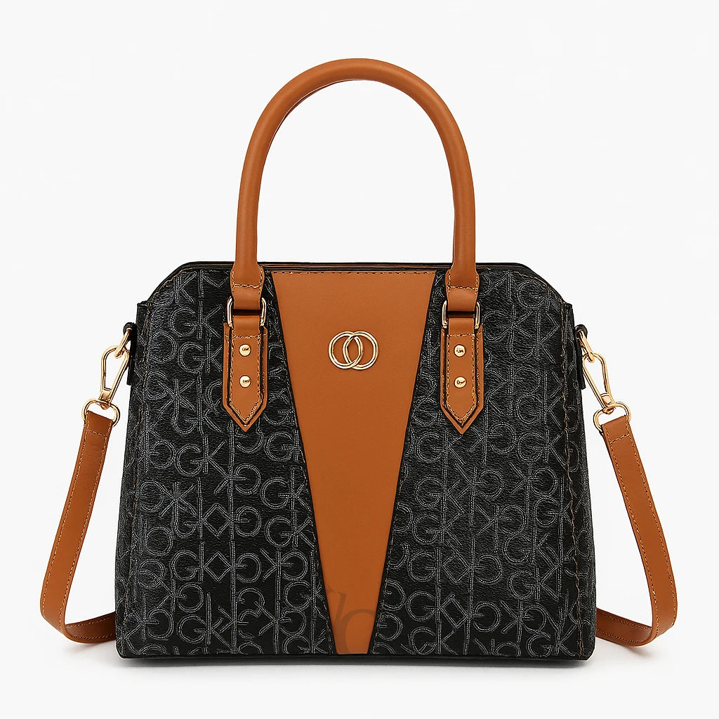 Cartera Estampada con Bolso de Mano – Elegancia Urbana
