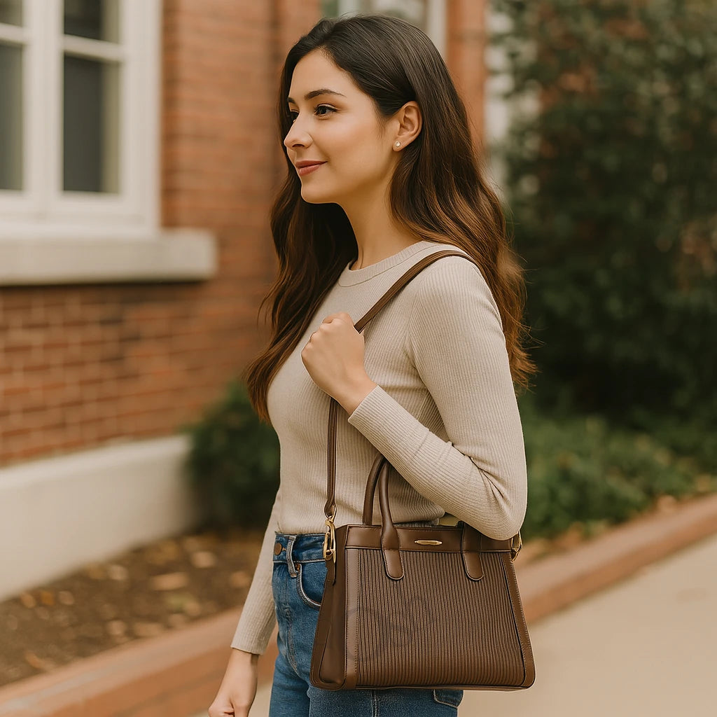 Cartera con Relieve Texturizado – Elegancia Clásica y Moderna