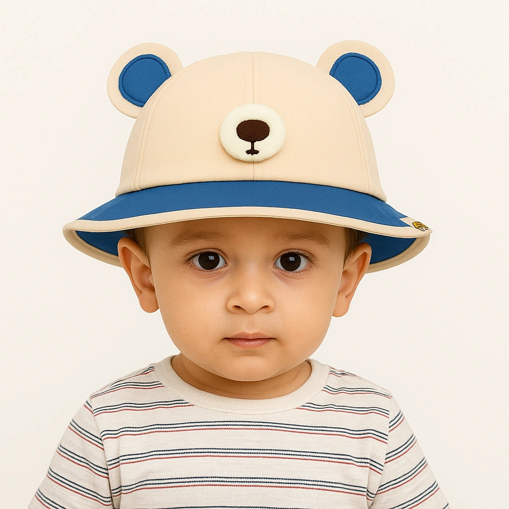 Sombrero Infantil con Orejas de Osito – Protección Solar 🐻