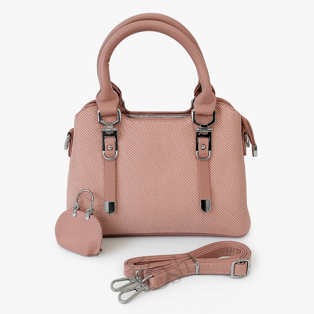 Cartera Texturizada con Llavero – Sofisticación y Versatilidad