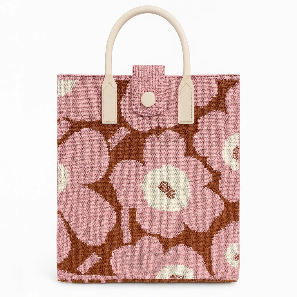 Bolso Tejido Artístico 2 en 1 con Estampado Moderno