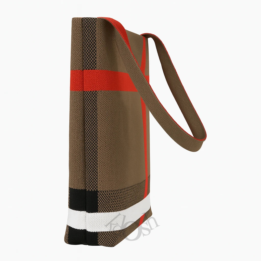 Bolso Estampado en Chevrón – Moderno y Versátil