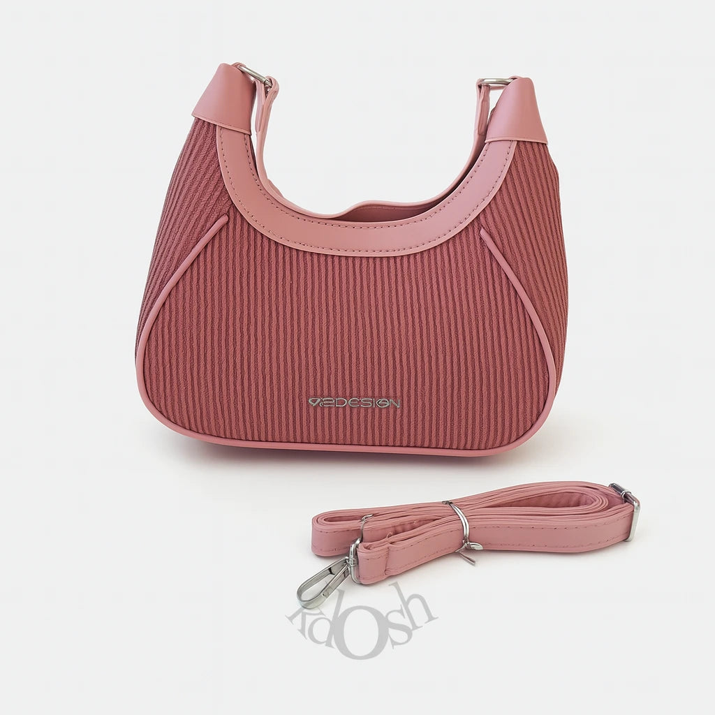 Cartera Tipo Media Luna Texturizada – Minimalismo Chic