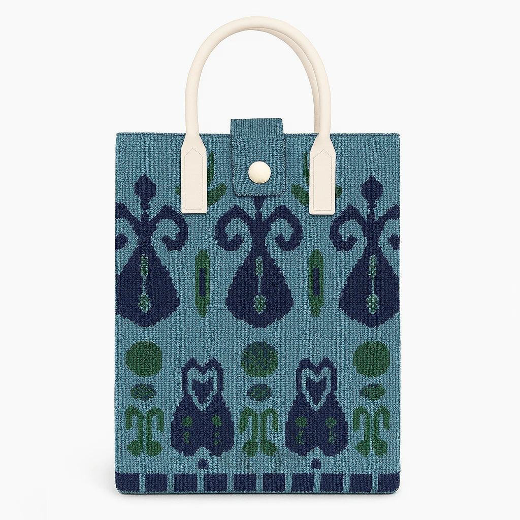 Bolso Tejido Artístico 2 en 1 con Estampado Moderno