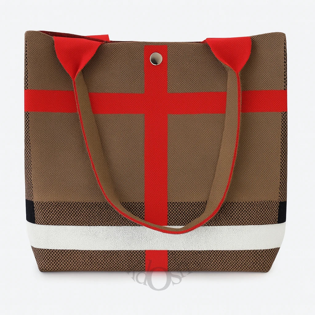 Bolso Estampado en Chevrón – Moderno y Versátil