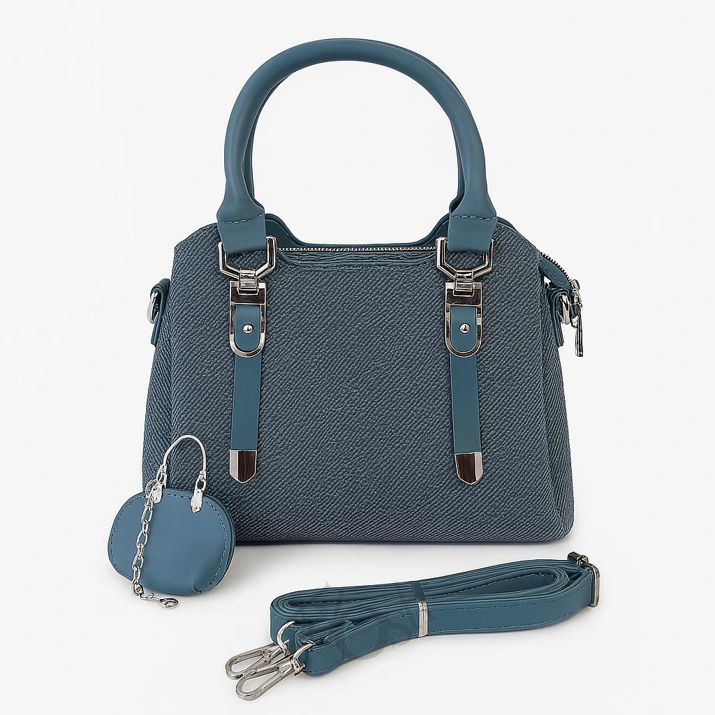 Cartera Texturizada con Llavero – Sofisticación y Versatilidad