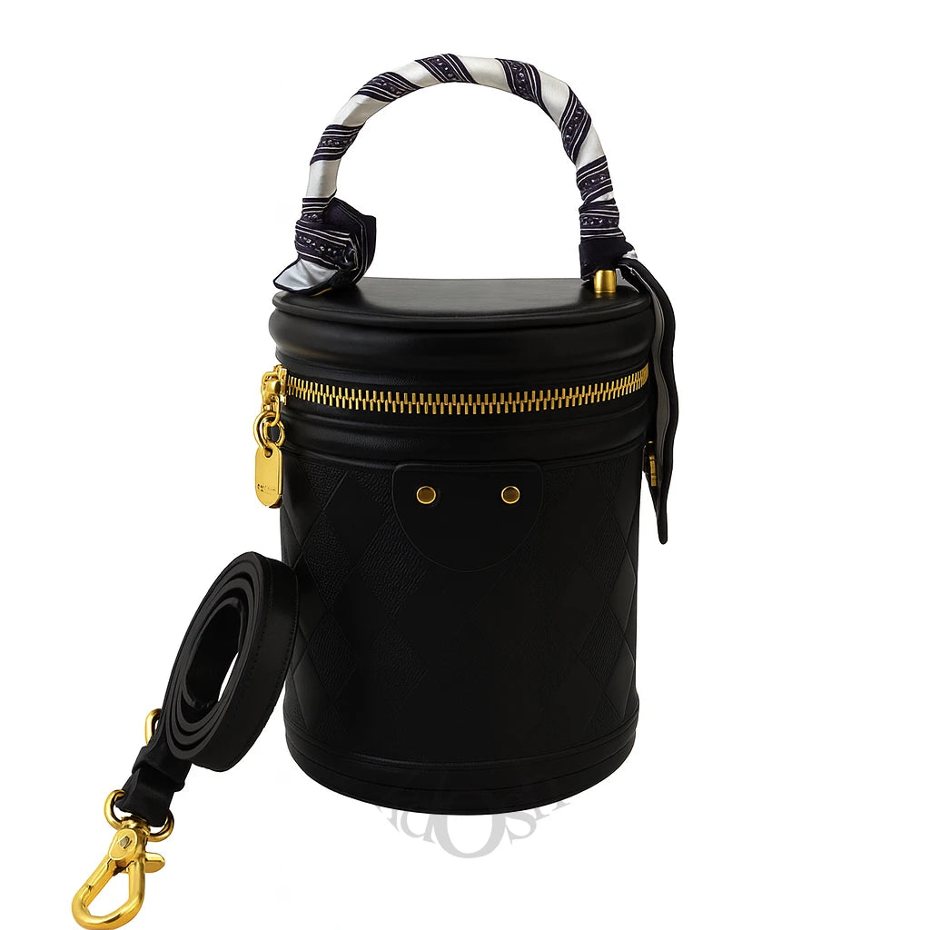 BOLSO CILÍNDRICO GLAM – MODA QUE DESTACA