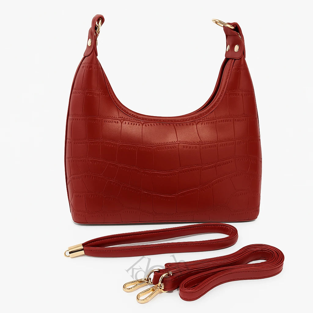 Cartera Estampado en Alto Relieve – Sofisticación con Textura Cocodrilo