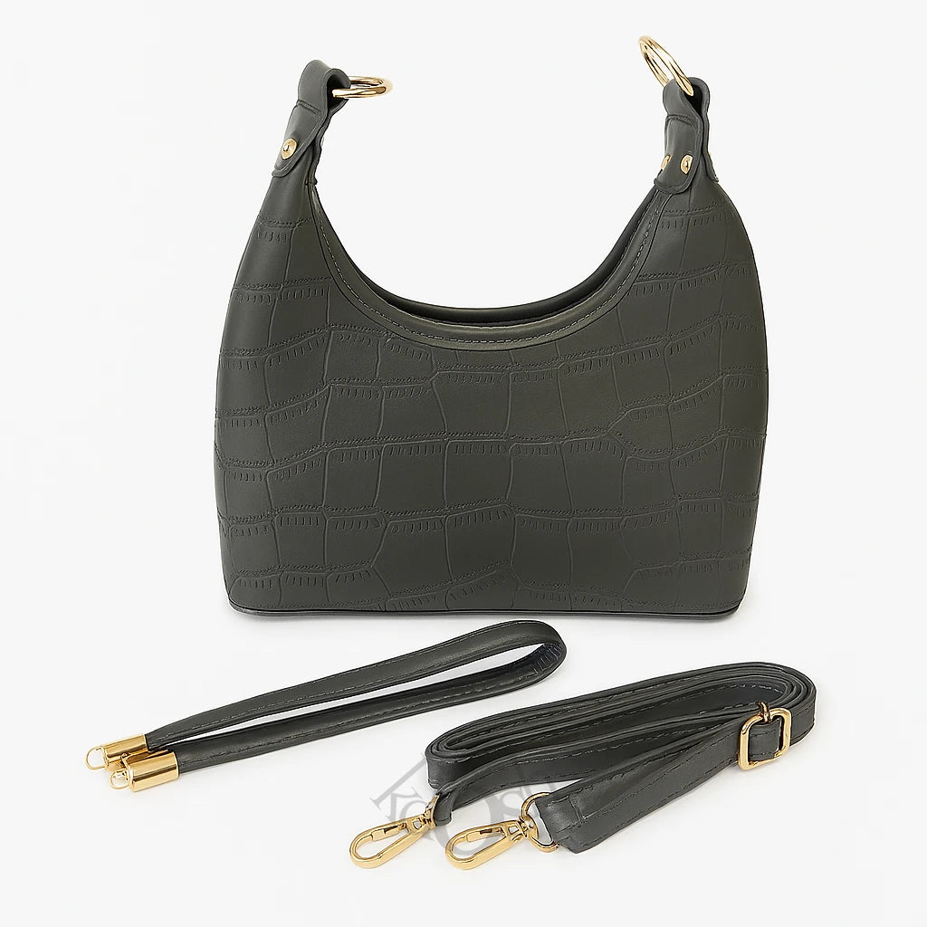 Cartera Estampado en Alto Relieve – Sofisticación con Textura Cocodrilo