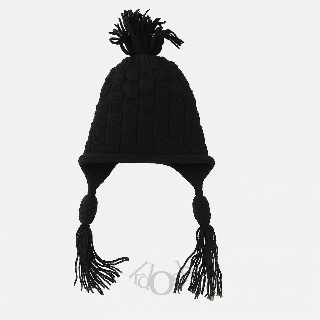 Gorro de Lana con Pompones – Look Chic para Días Fríos