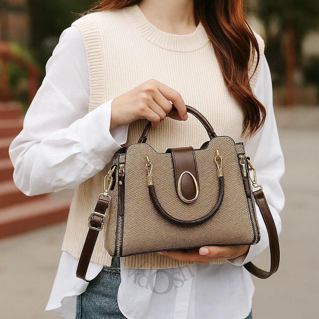 Cartera con Detalles en Cuero Sintético – Elegancia Funcional