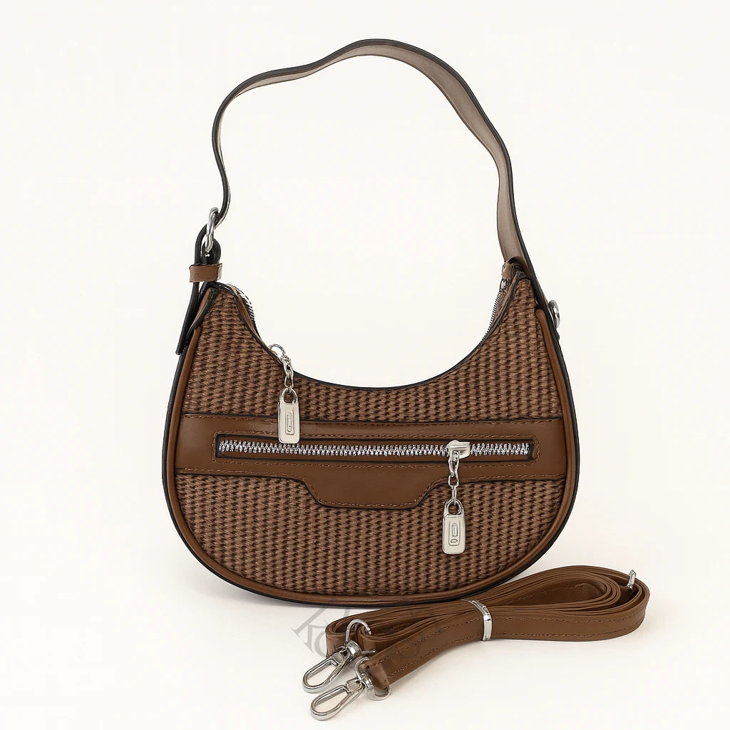 Cartera con Textura Natural – Estilo Minimalista y Casual Chic