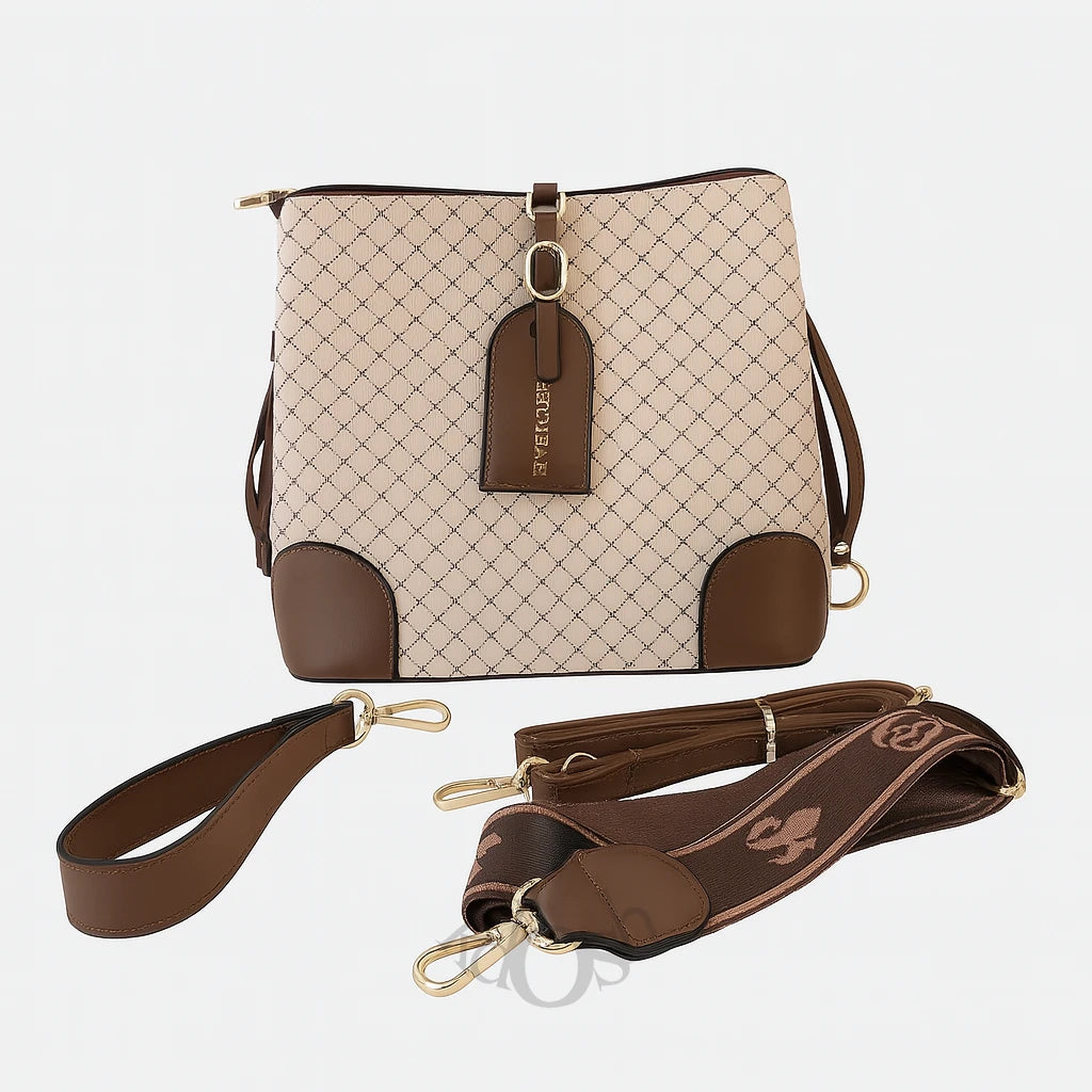 Cartera Estampada con Triple Correa – Versatilidad y Estilo Urbano