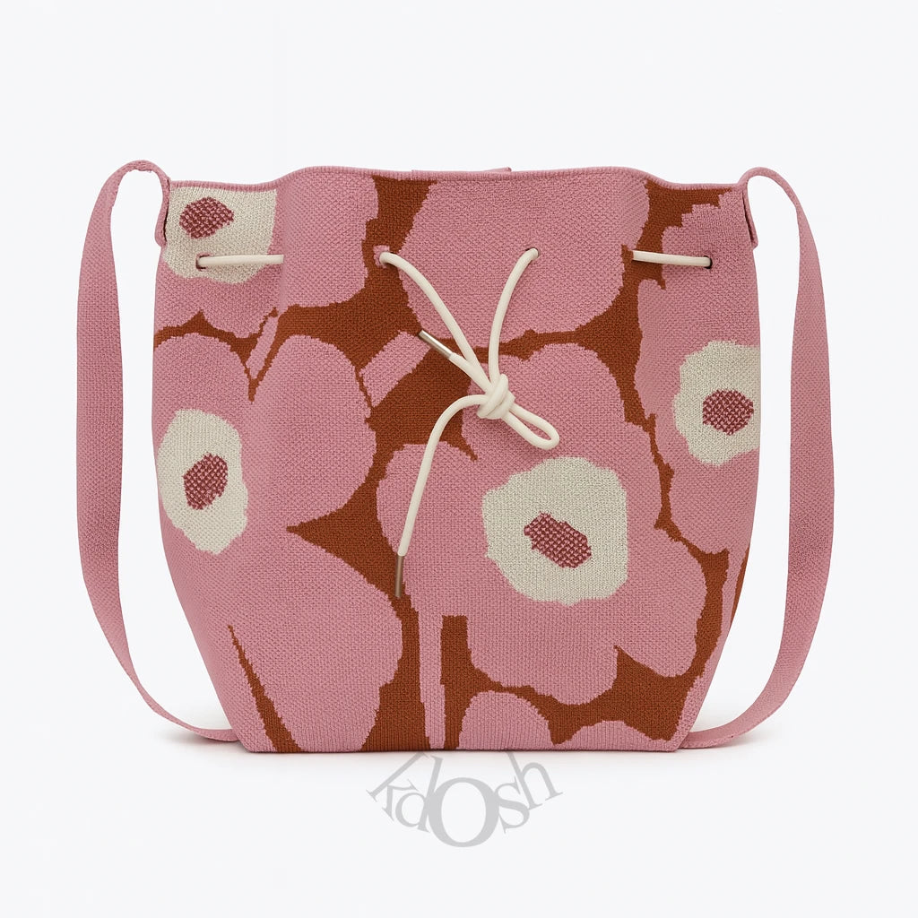 Bolso Tejido con Estampado – Casual y Versátil
