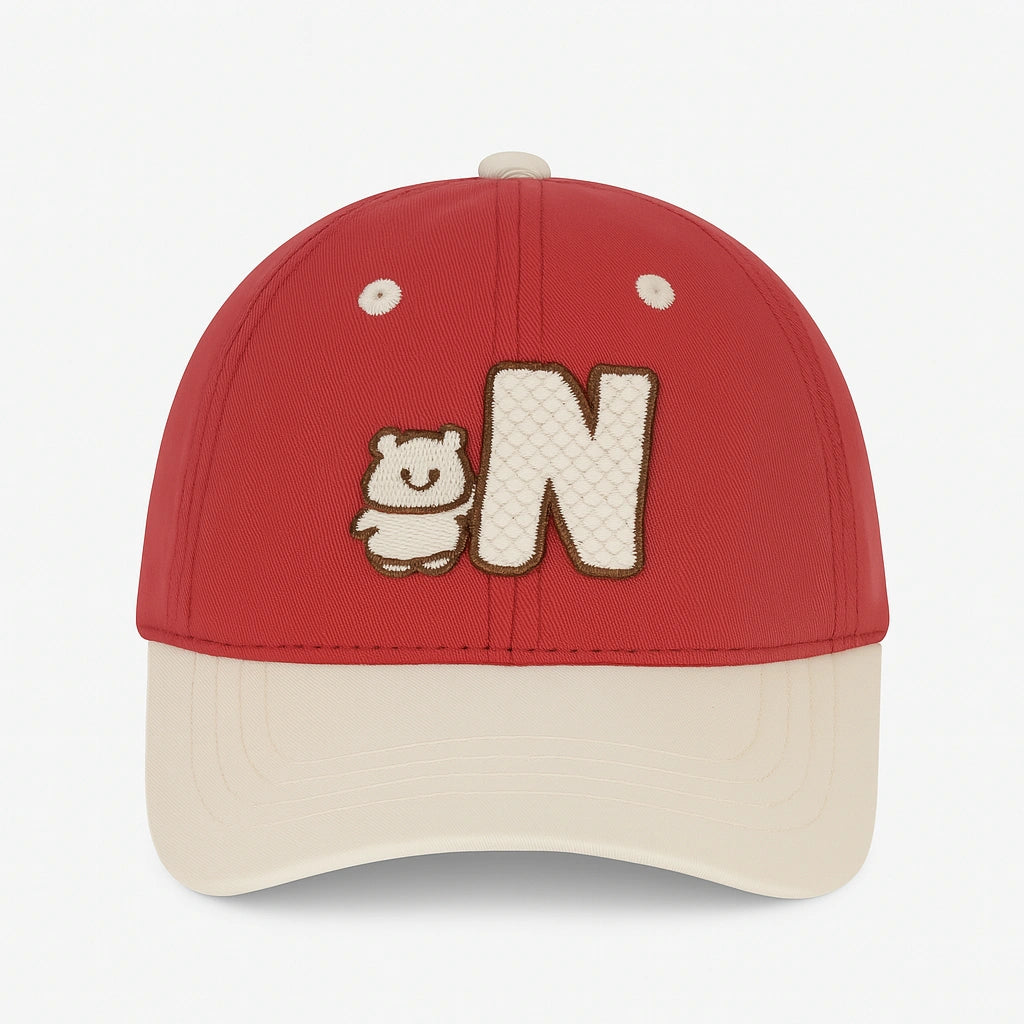 Gorra Infantil con Bordado de Osito – Estilo y Protección para Peques con Personalidad