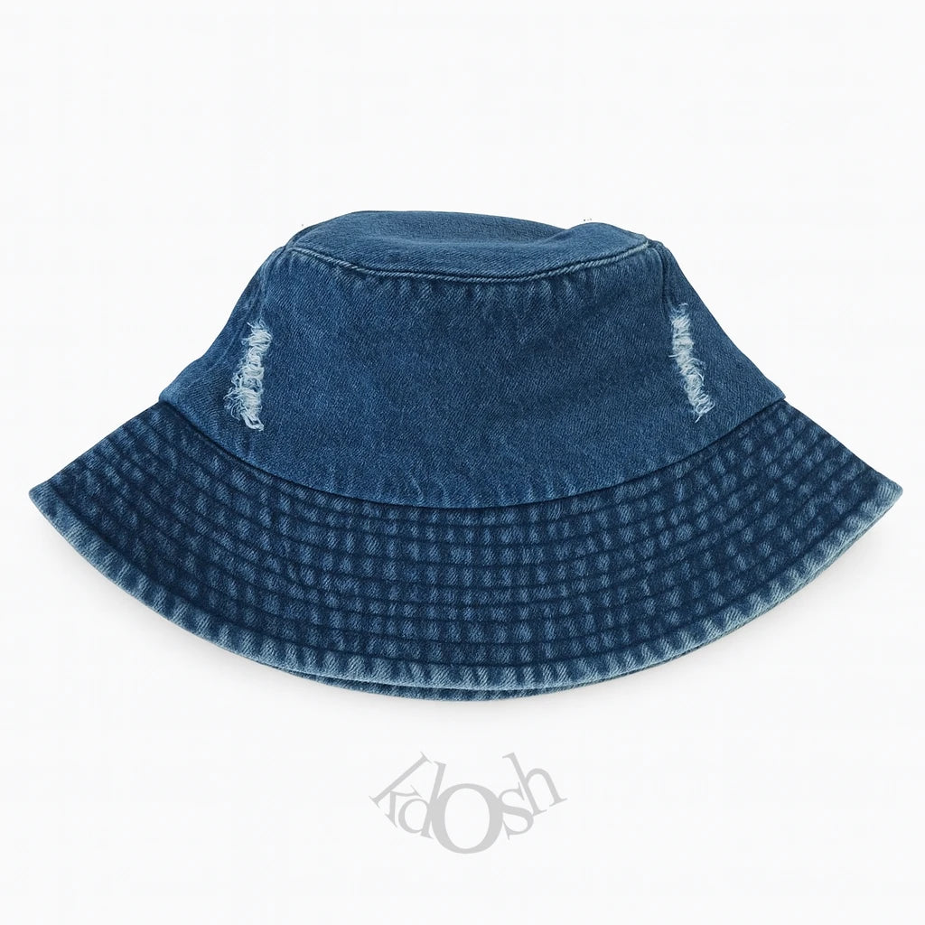 Sombrero de Jean con Detalles Bordados – Bucket Premium