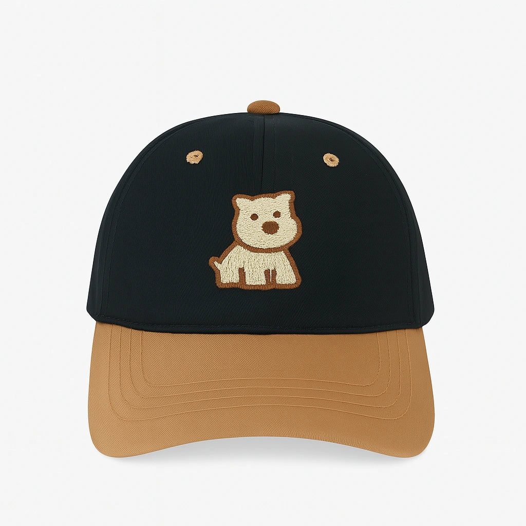 Gorra Infantil con Bordado 3D de Perrito 🐶