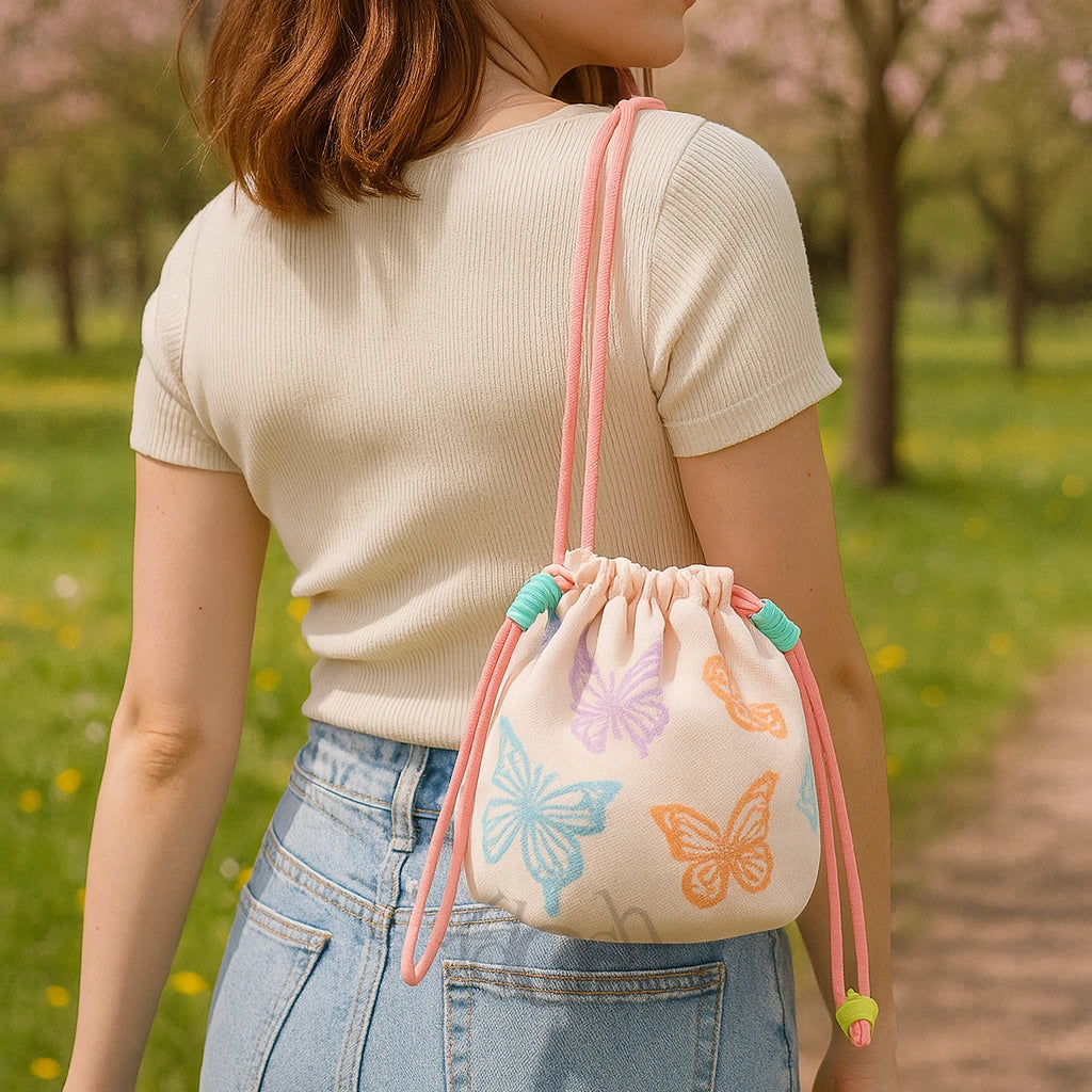 Bolso Tejido con Estampado – Versátil y Femenino