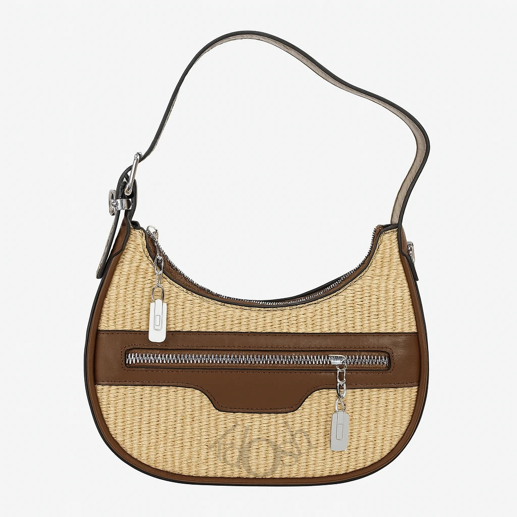 Cartera con Textura Natural – Estilo Minimalista y Casual Chic