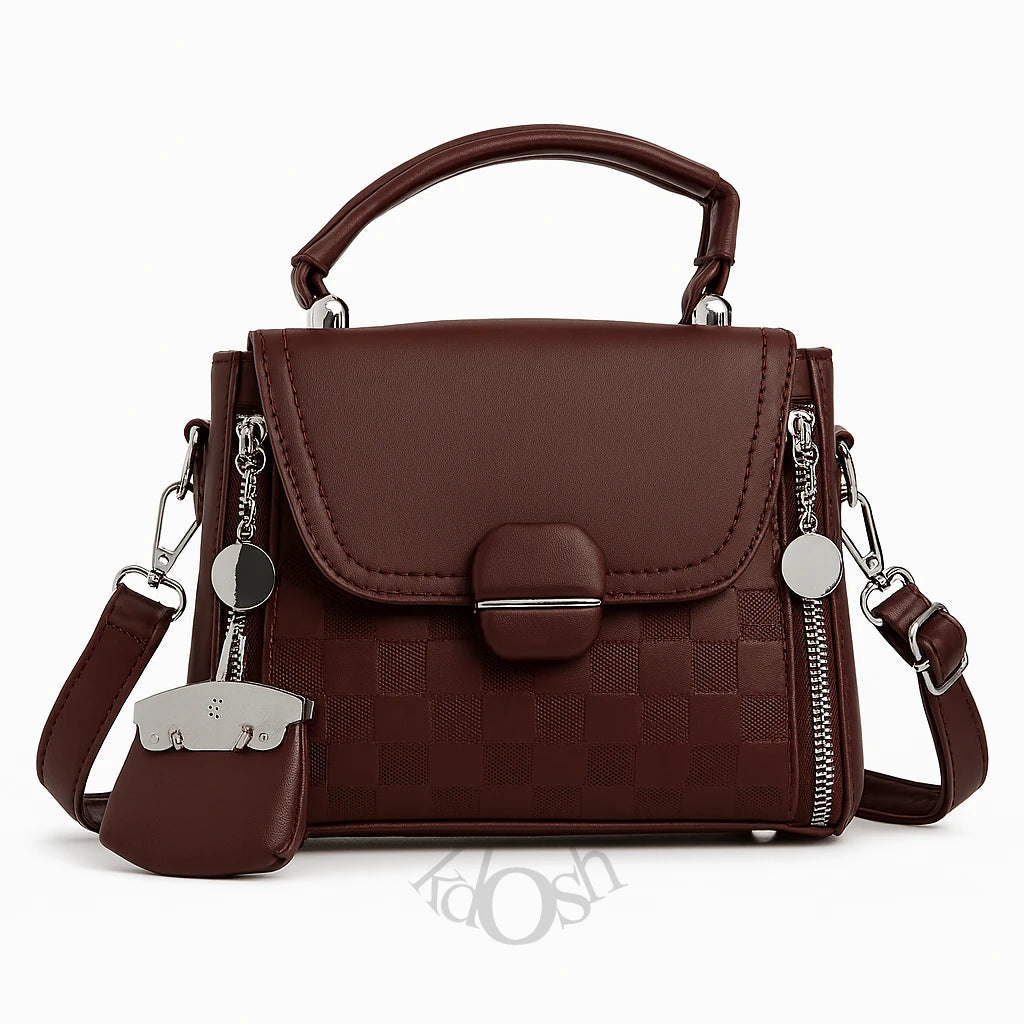 Cartera de Dama con Cierres Decorativos – Estilo Sofisticado y Urbano
