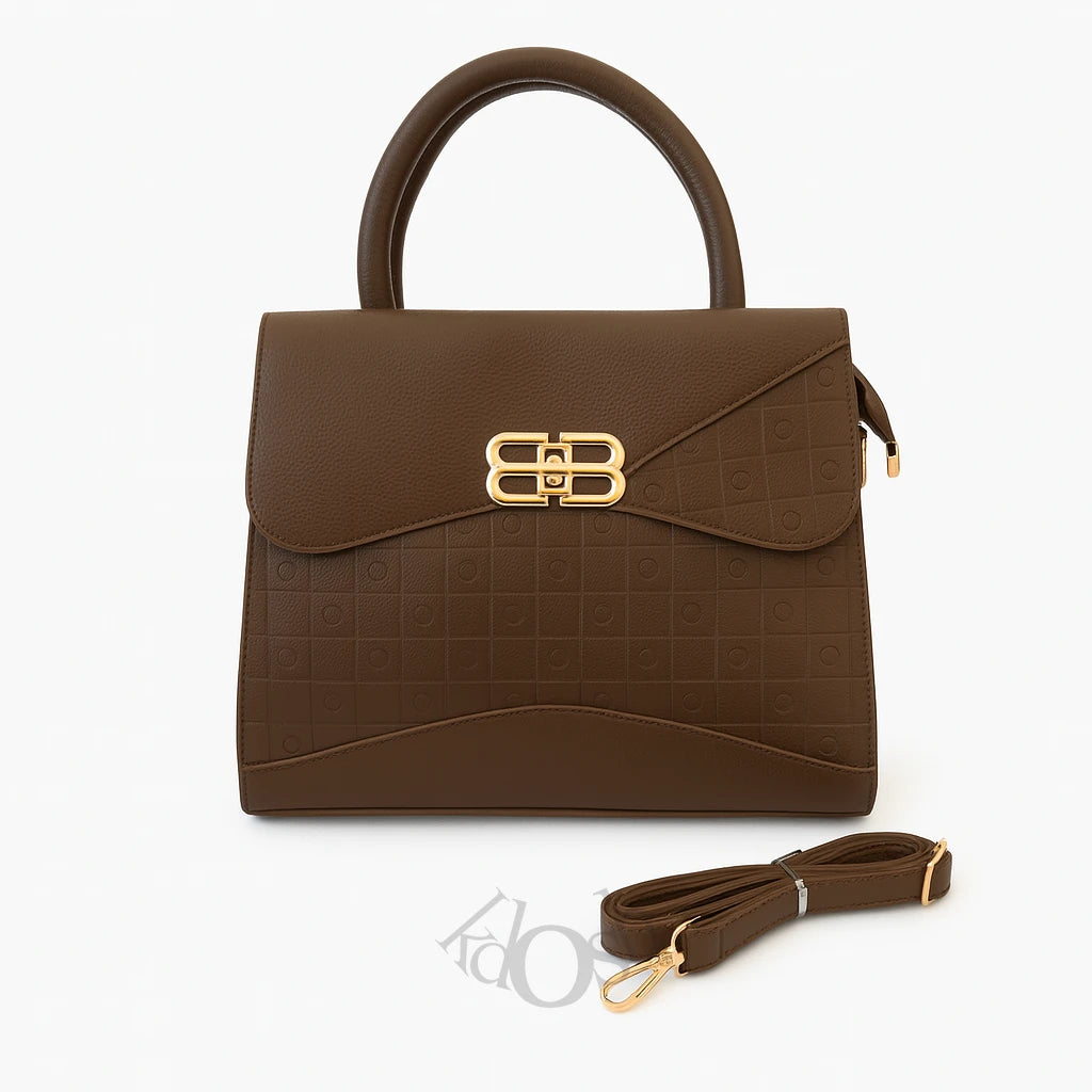 Cartera Texturizada con Solapa – Elegancia Urbana y Estilo Profesional