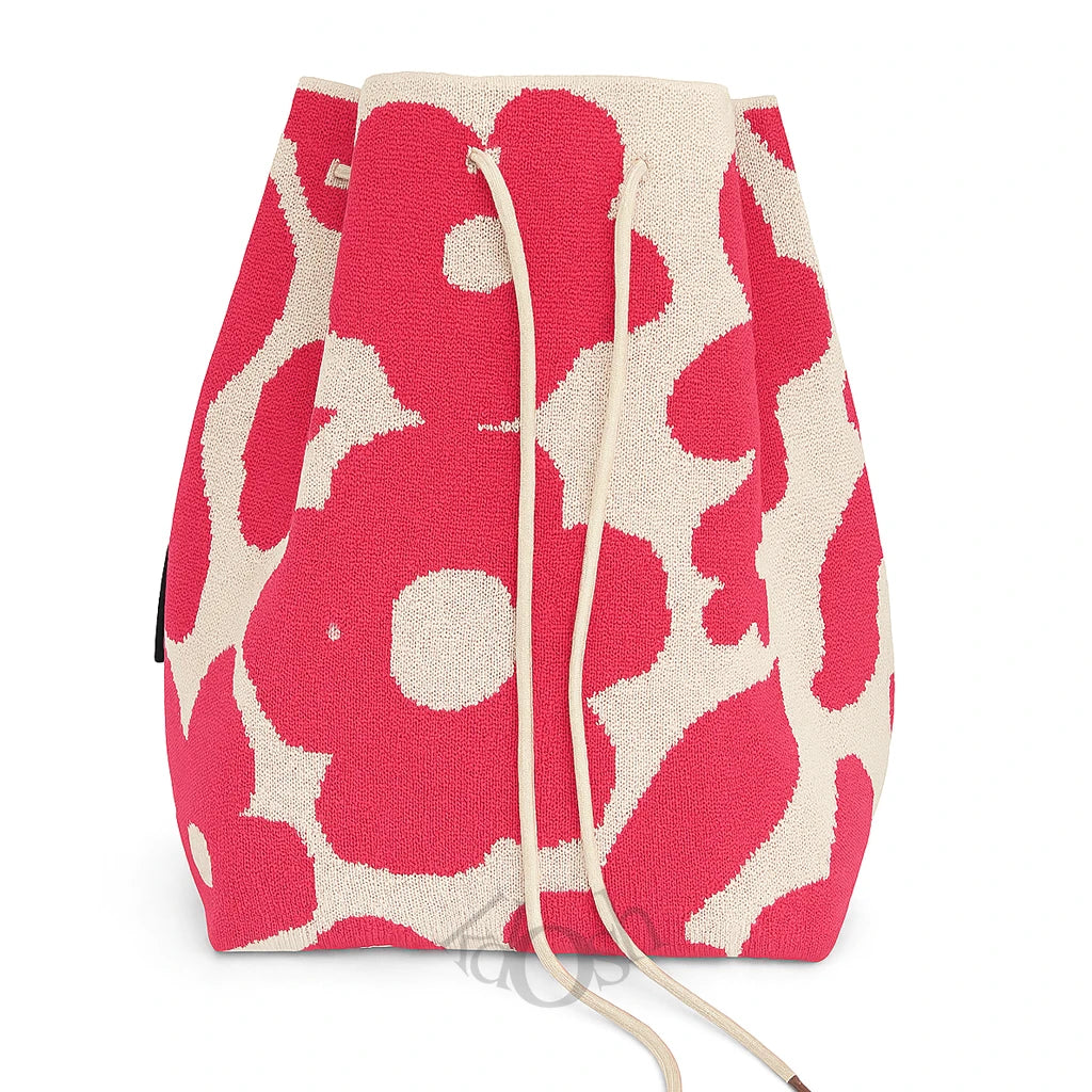 Mochila Casual Tejida con Estampado – Ligera y Versátil
