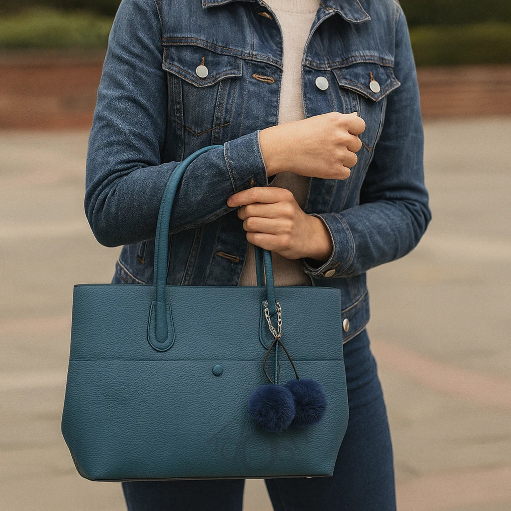 Bolso De Mano Con Llavero – Elegancia En Un Solo Accesorio